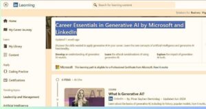 Career Essentials in Generative AI by Microsoft and LinkedIn