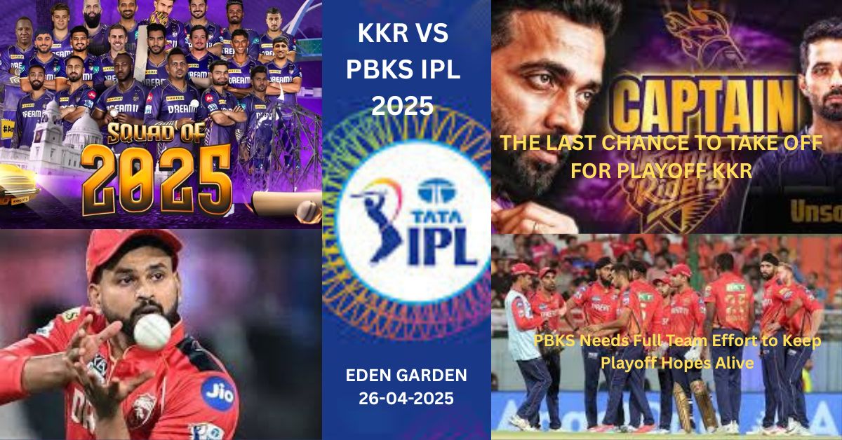 KKR VS PBKS IPL 2025